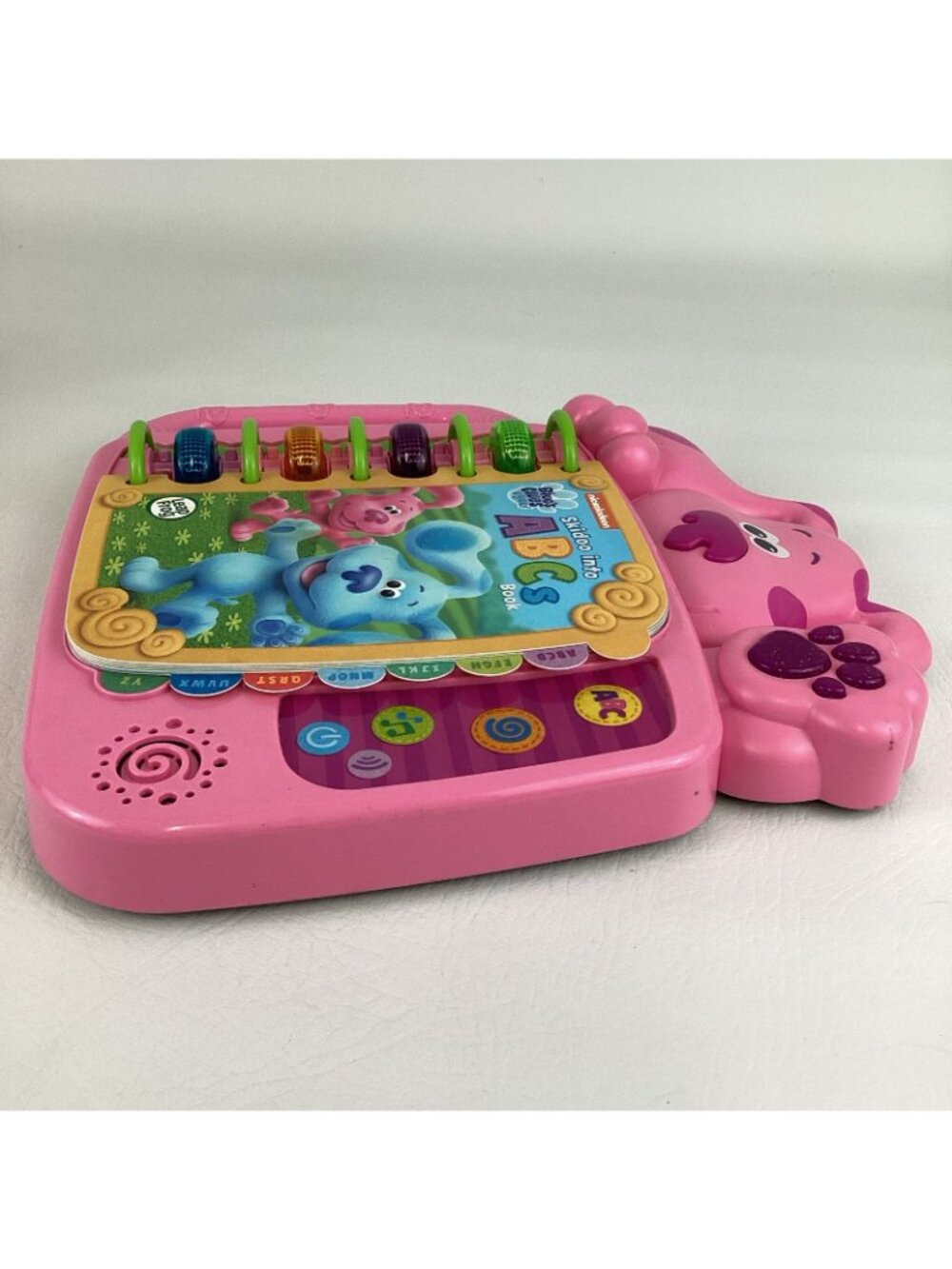 Magenta Plush Bundle Leap Frog Blue's Clues Skidoo Into ABC's Electronic Book - Picture 8 of 13
